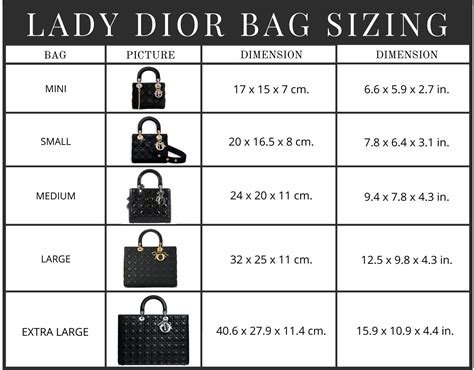 lady dior bag dimensions|Lady Dior Bag size guide.